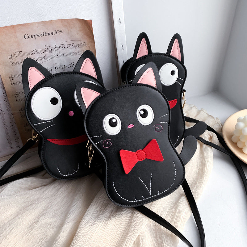 Petit sac à bandoulière rond en PU