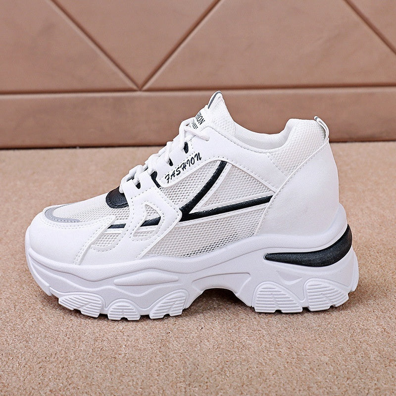 Chaussures de sport décontractées montantes à plateforme (style "Dad Shoes")