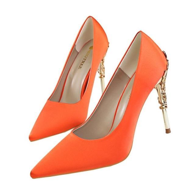 Chaussures de mariage élégantes à talon métallique imperméables 10 cm LAKESHI pour femmes