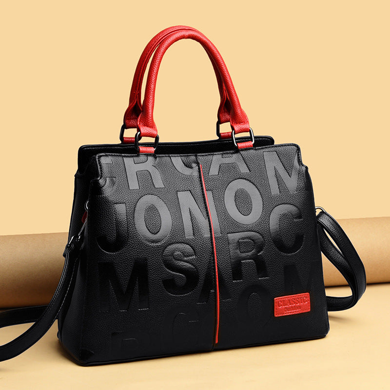 Mama Ladies High-End PU Handbag 32x25x13cm