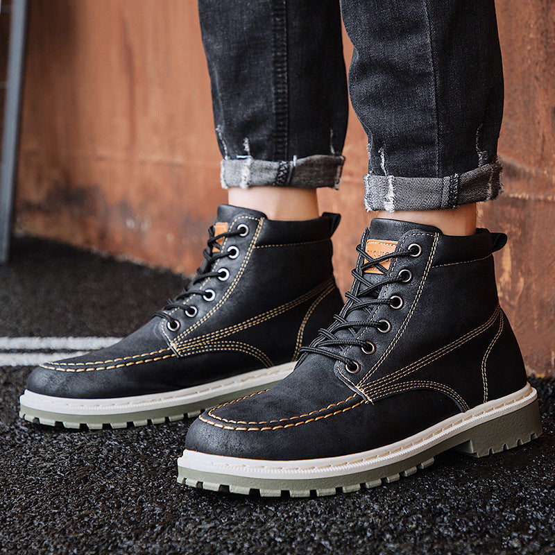 Casual English Style Martin Boots for Men