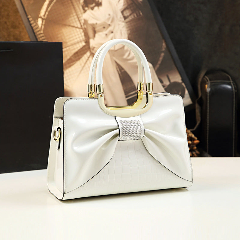 Fashionable Mom Bag for Girls – 30x20x12cm, Solid Colors