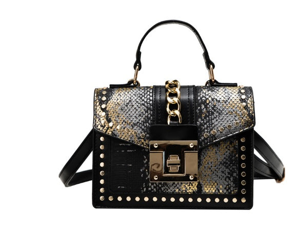Alligator PU Women Shoulder Bag 21x15x9cm