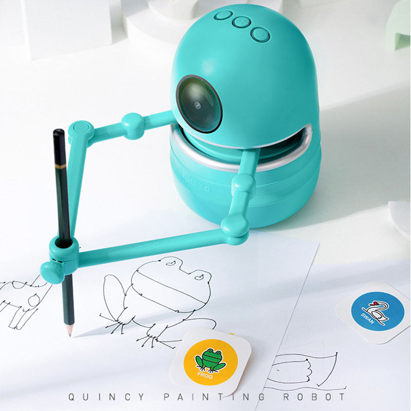Painting Robot for Kindergarten Children and Students with Learning Cards
