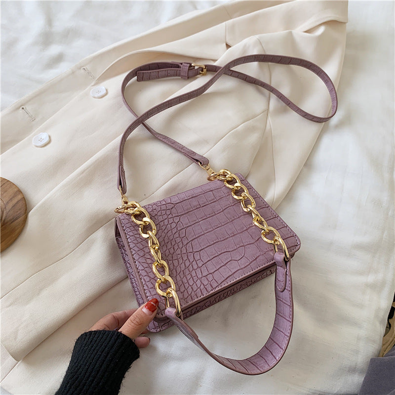 One Shoulder PU Crossbody Bag with Adjustable Strap