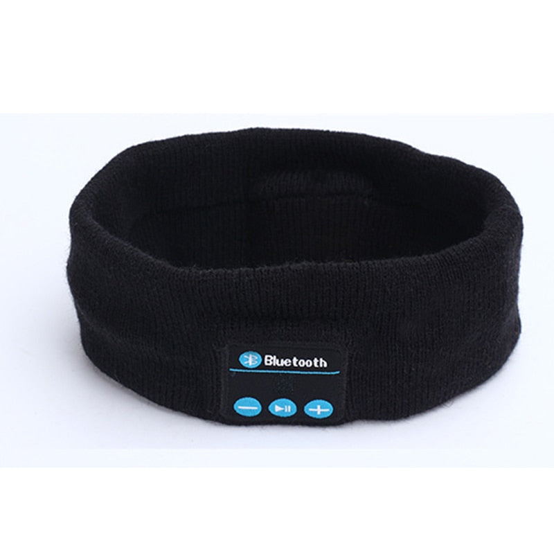Wireless Bluetooth Music Headband with Built-In Mic and Rechargeable Battery