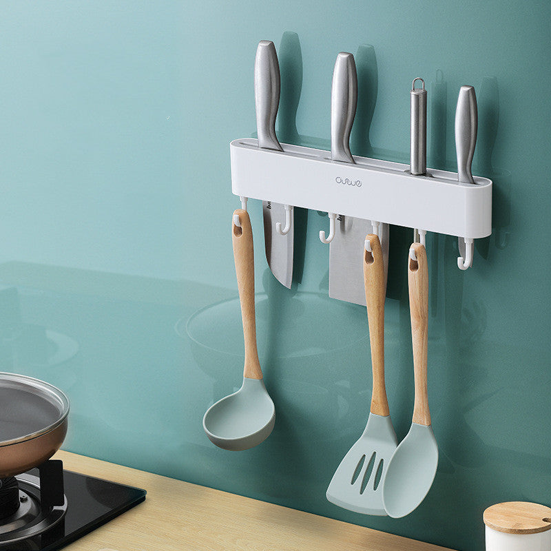 Support mural pour couteaux et porte-couteaux, fournitures de cuisine multifonctionnelles