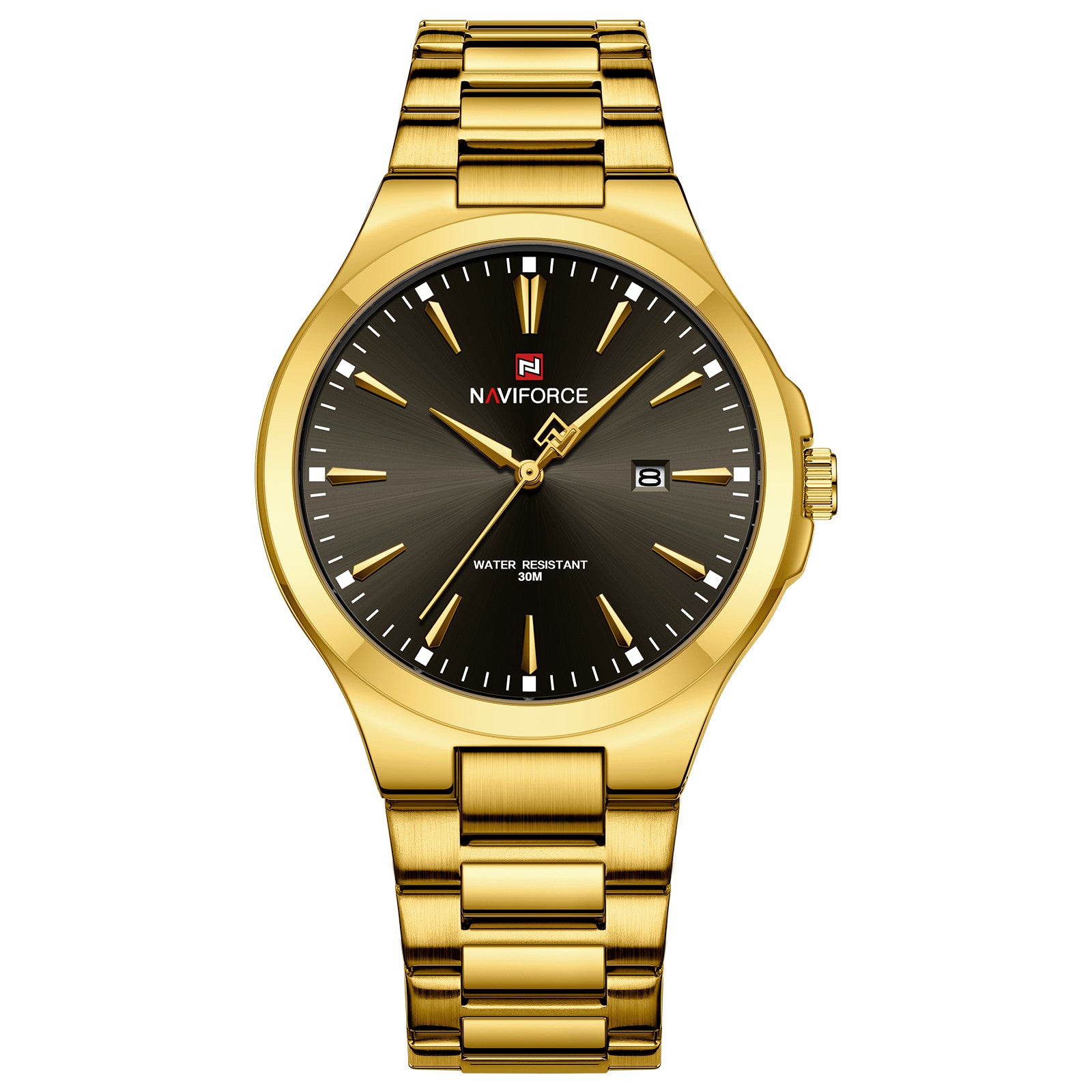 Montre étanche simple et authentique pour hommes d'affaires