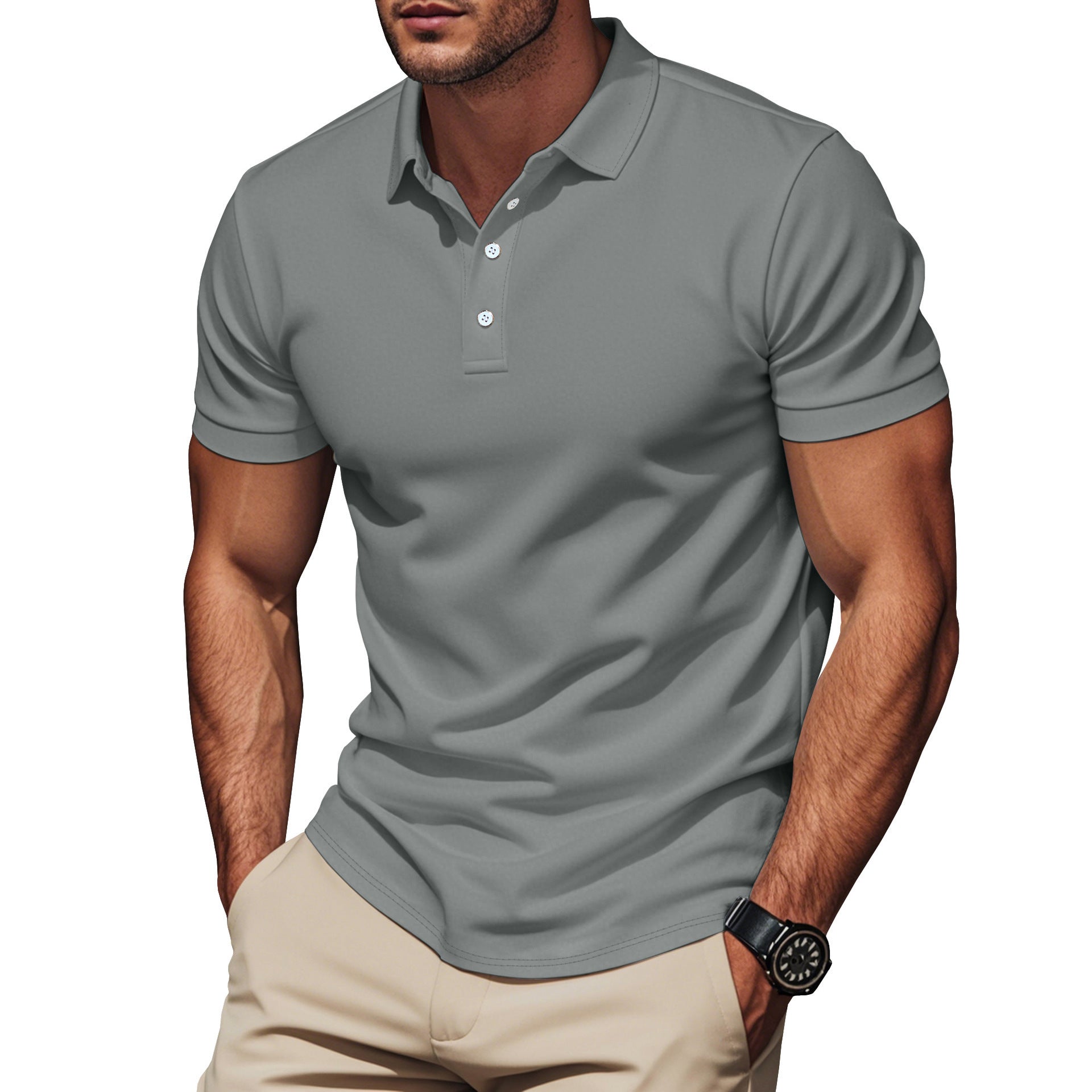 British Style Casual Summer Men’s T-Shirt in Multiple Colors