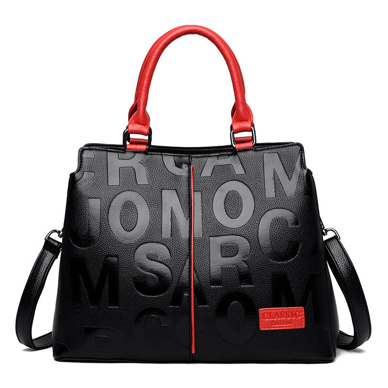 Mama Ladies High-End PU Handbag 32x25x13cm