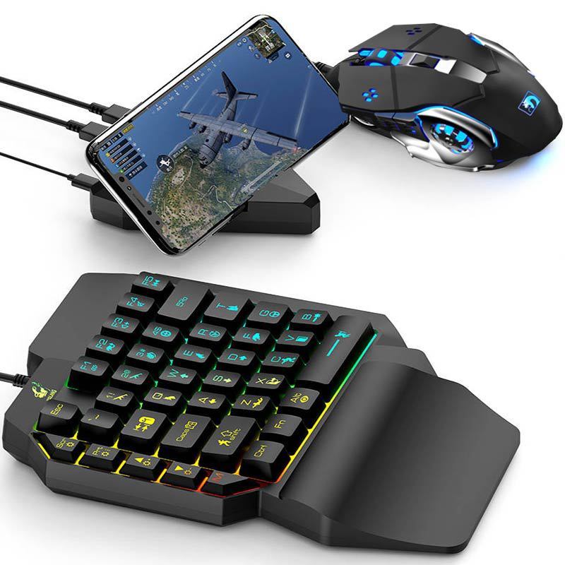 Eat Chicken Game Mouse Set USB Plastic 80x60x15mm for iOS Android