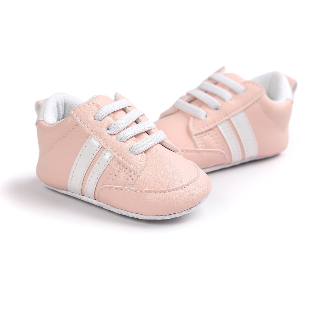Chaussons Bébé Garçon Fille en Cuir PU Souple Antidérapant pour Nouveau-né