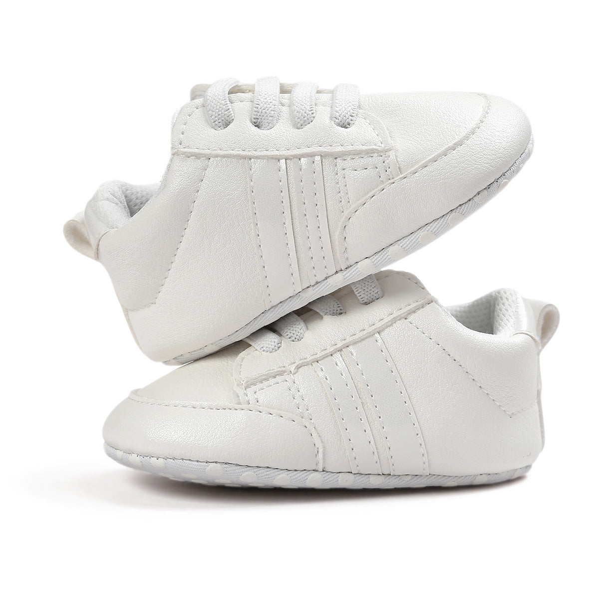 Mocassins pour bébé garçon ou fille, chaussures pour nourrisson en cuir PU antidérapant et souple, baskets pour nouveau-né