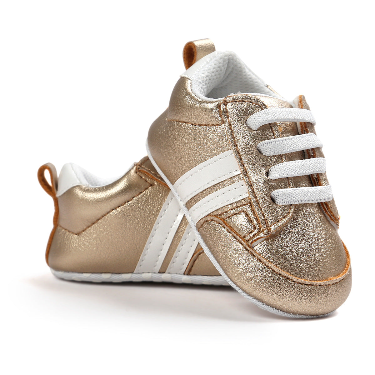 Mocassins pour bébé garçon ou fille, chaussures pour nourrisson en cuir PU antidérapant et souple, baskets pour nouveau-né