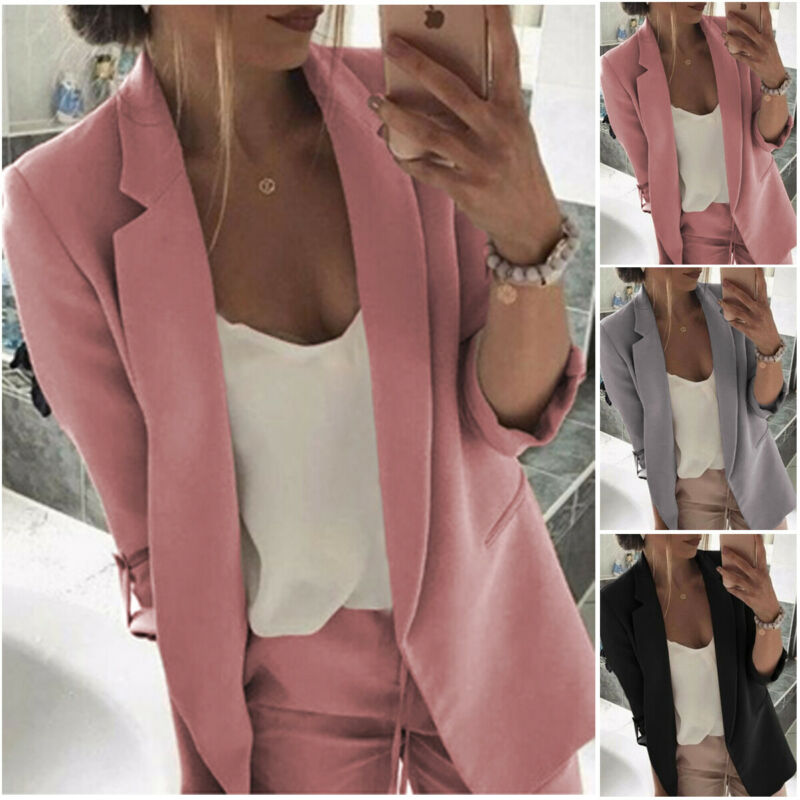 Casual Small Polyester Blazer