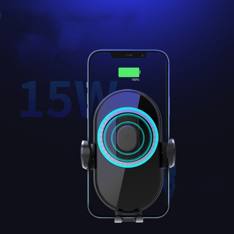 Chargeur de voiture intelligent sans fil rapide 15W noir