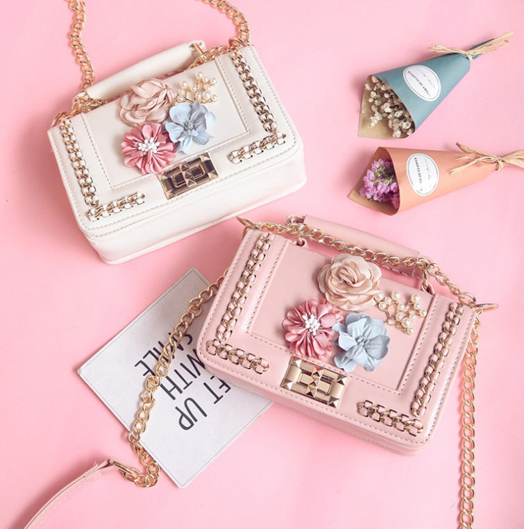 Sac carré Blush Flora avec motif floral