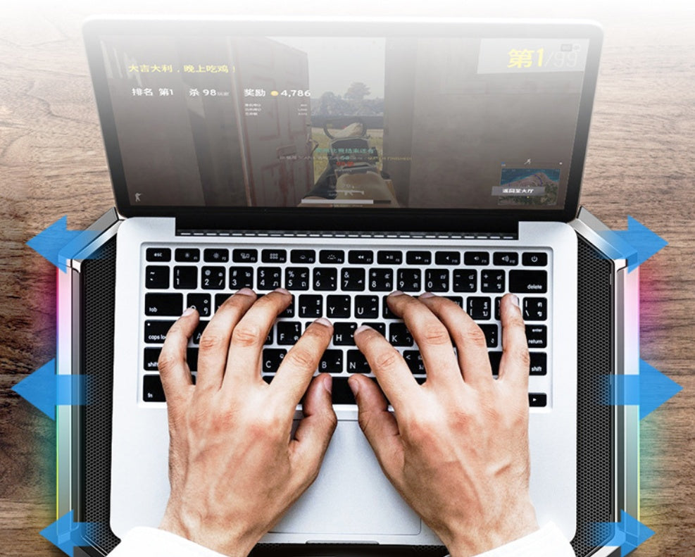 Computer cooling base notebook radiator