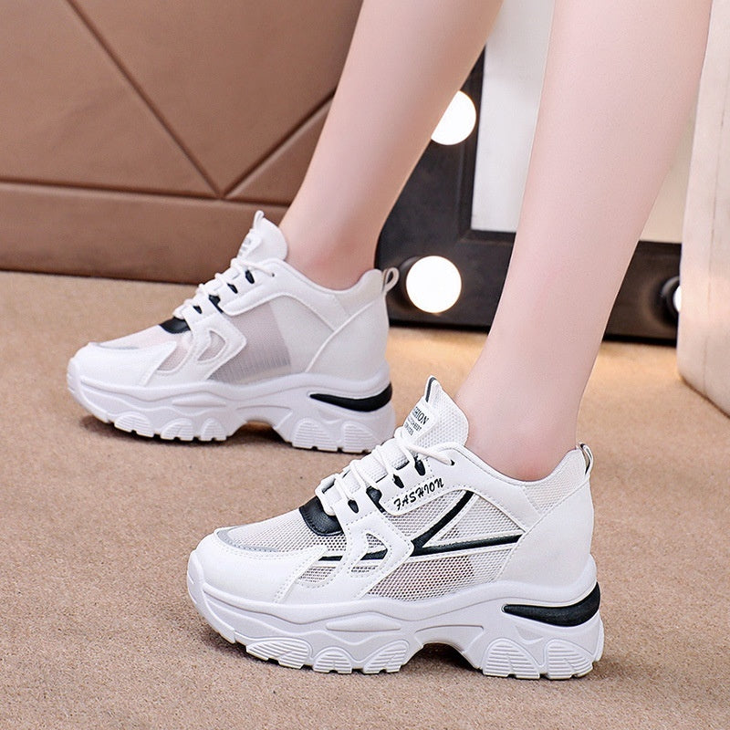 Chaussures de sport décontractées montantes à plateforme (style "Dad Shoes")