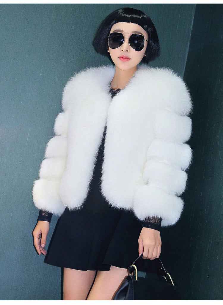 Anti-Fox Real Fur Wool Coat