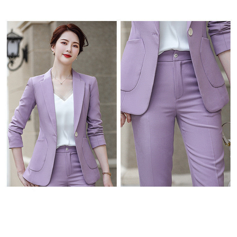 Women's Autumn Fashion Professional Small Suit Set