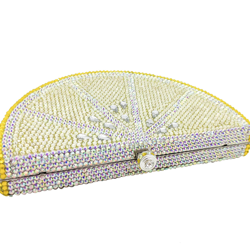 Women's Rhinestone Flat Bottom Party Clutch Bag 17x6x10cm