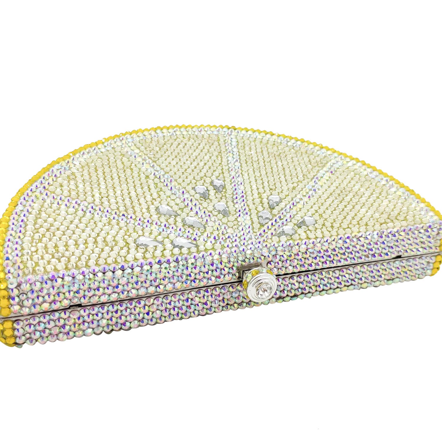 Women's Rhinestone Flat Bottom Party Clutch Bag 17x6x10cm