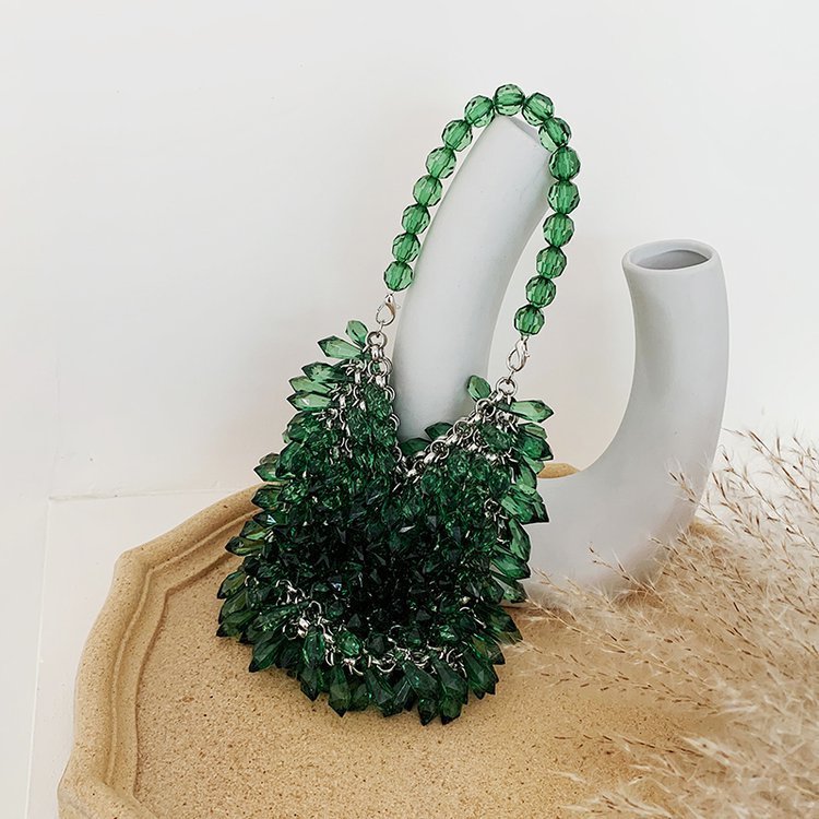 Sweet Fashion Beaded Women's Dinner Clutch Bag Small 12x13x2cm