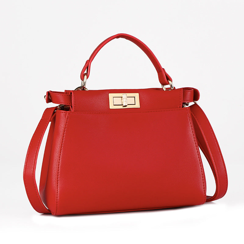 Stylish Soft PU Shoulder Bag 23cm