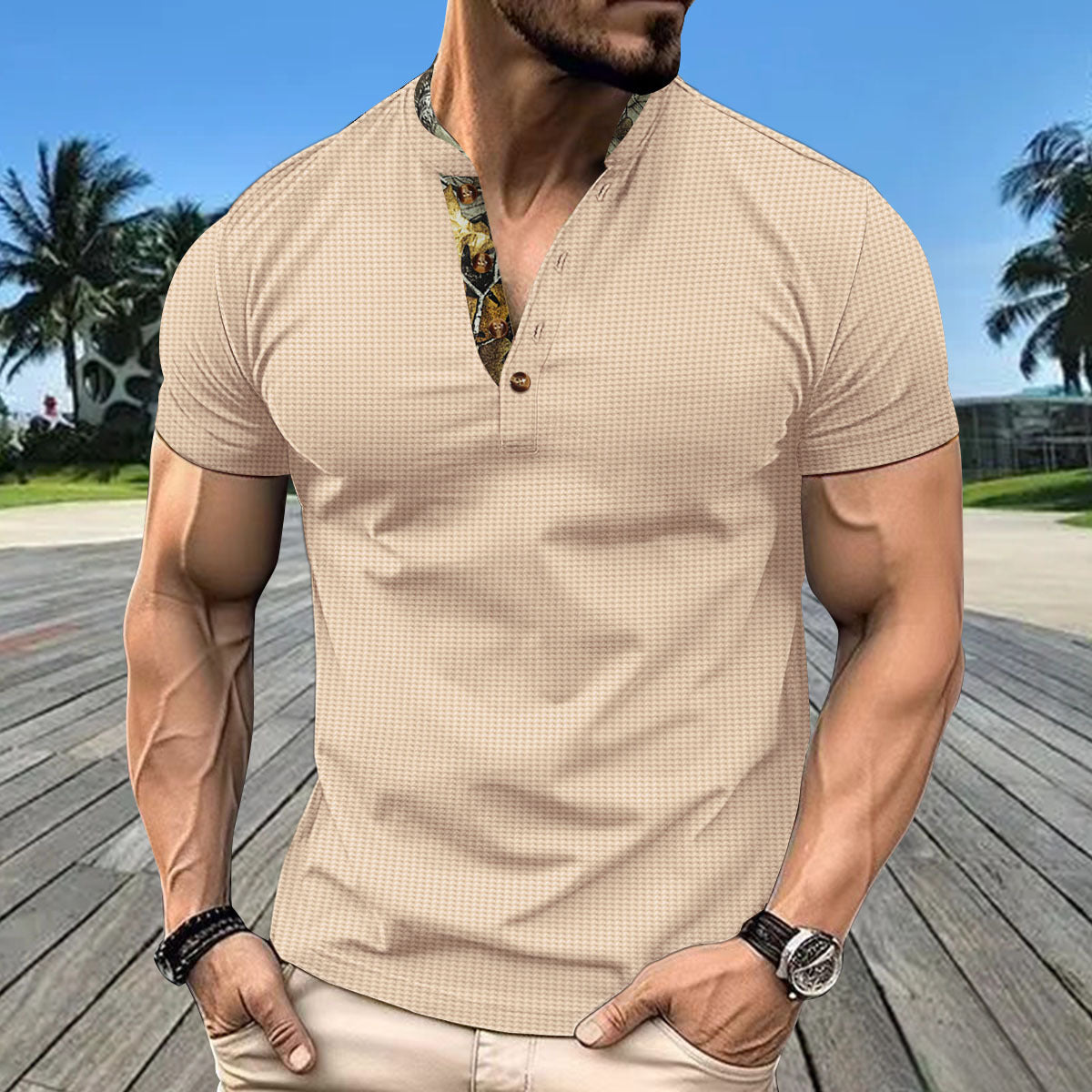 Men's Large Size Casual Polo Shirt