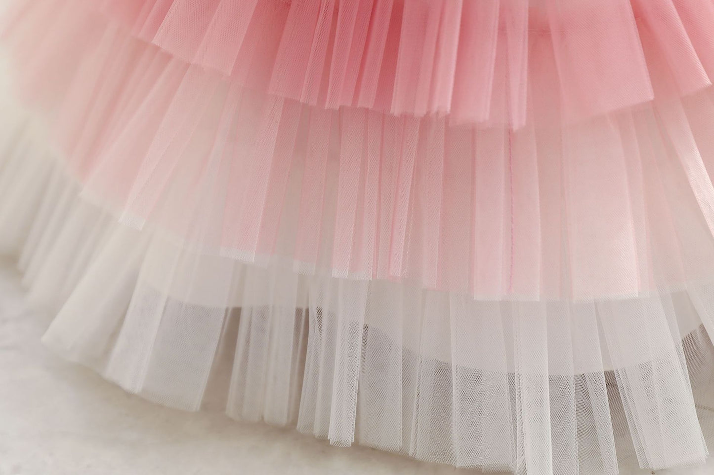 Gradient Cake Dress Children's Dress Princess Dress