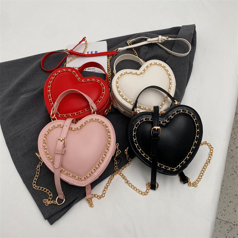 Women's Large Capacity PU Chain Shoulder Messenger Bag