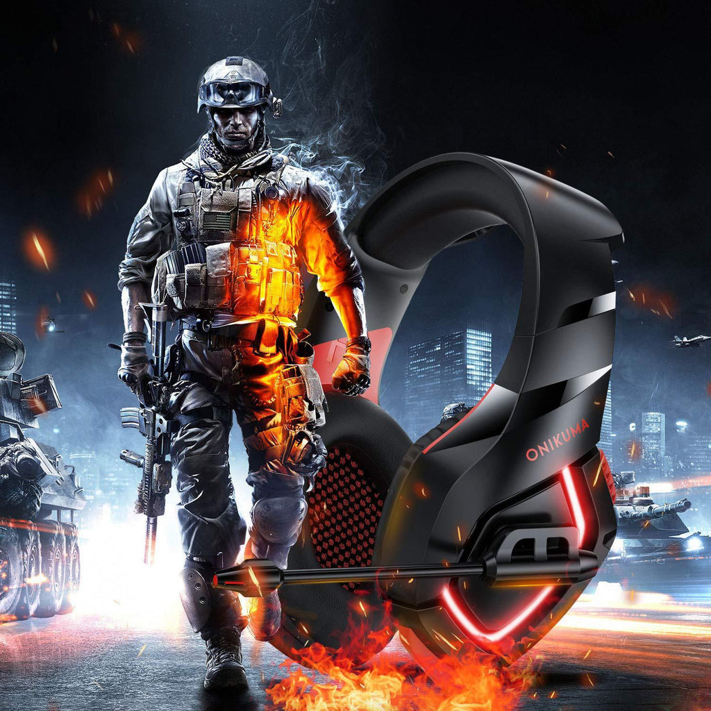 Gaming Headset with 50mm Speakers and 3.5mm + USB Jack