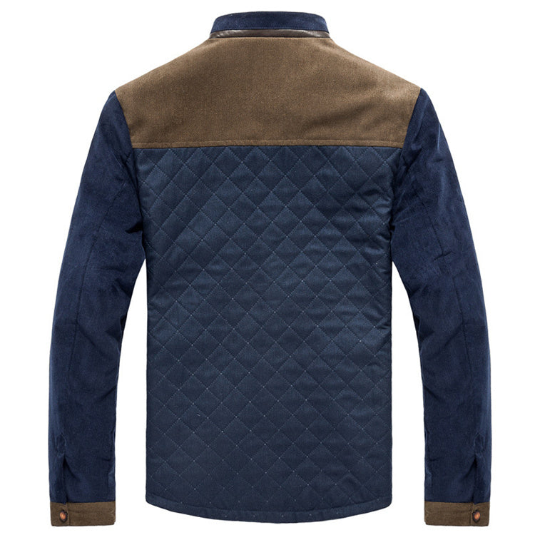 Men's Spring Autumn Casual Slim Fit Patchwork Jackets Coats Tracksuit Sportswear
