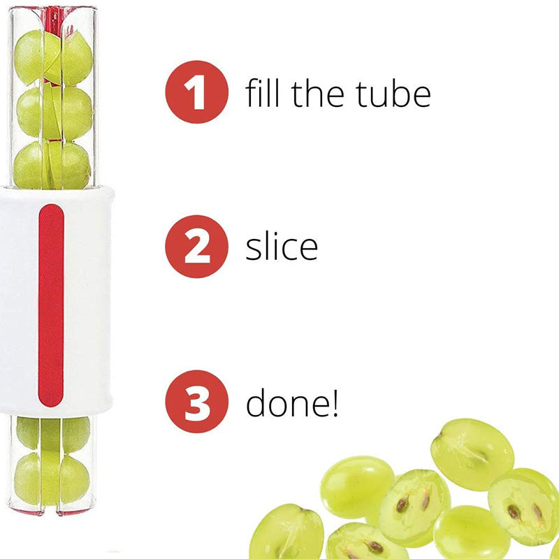 Coupe-légumes et fruits à glissière Couteau à raisin Hachoir Outils de cuisine multifonctionnels