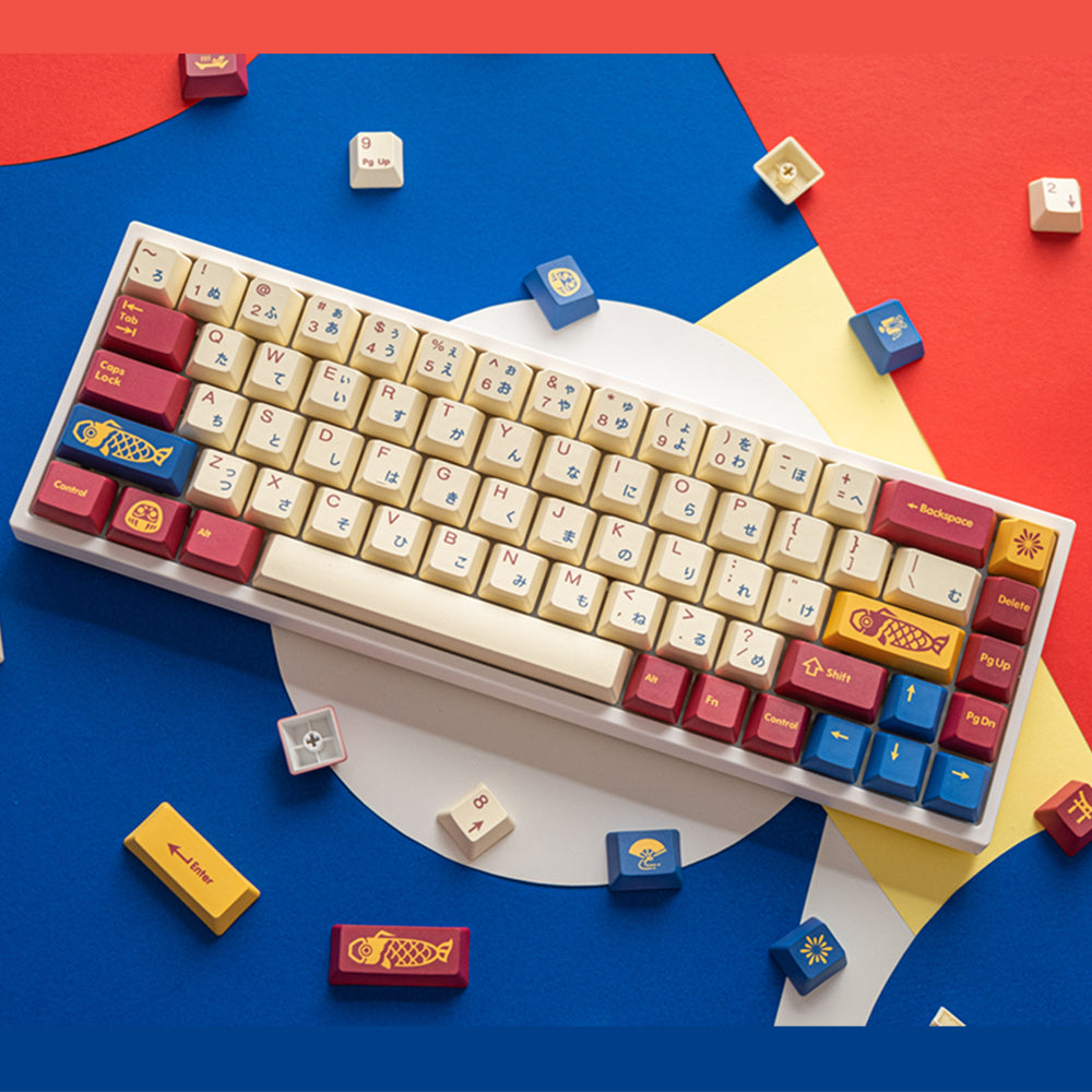 Mechanical Keyboard 144 Keys Dye Sublimation PBT Keycaps