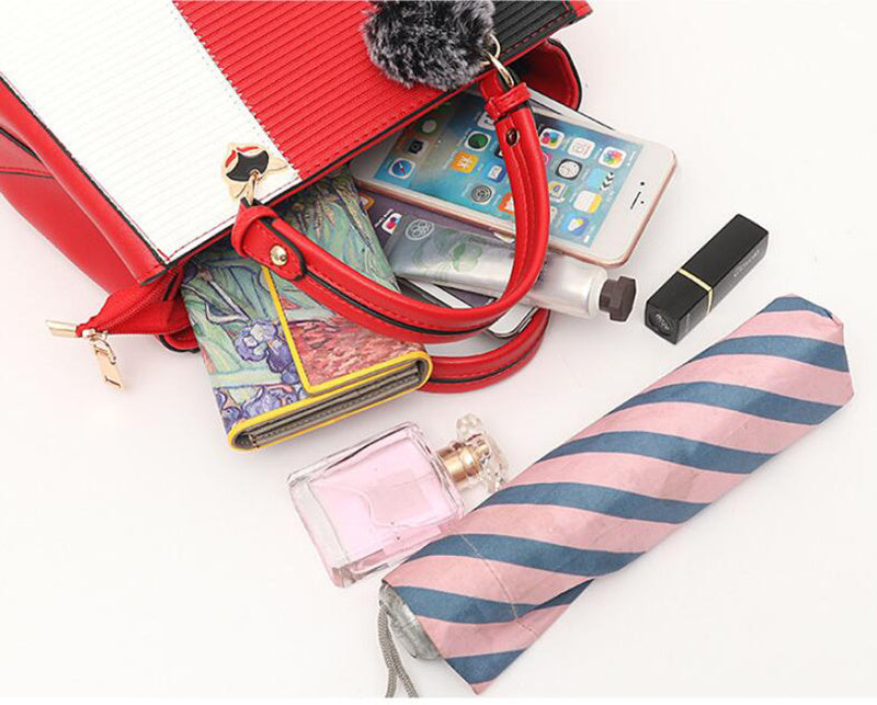 Ladies PU Leather Crossbody Shoulder Handbag 29x14x20cm