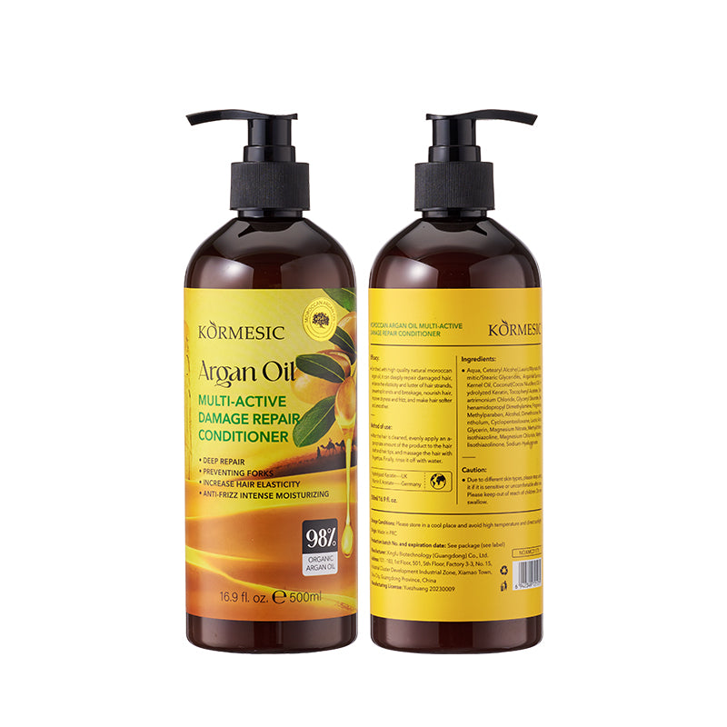 Huile capillaire légère et lissante à l'huile d'argan marocaine KORMESIC 110 ml - Soin complet
