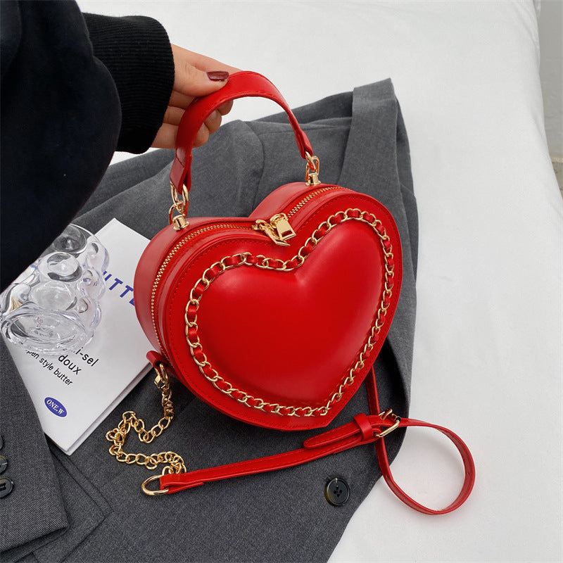 Women's Large Capacity PU Chain Shoulder Messenger Bag