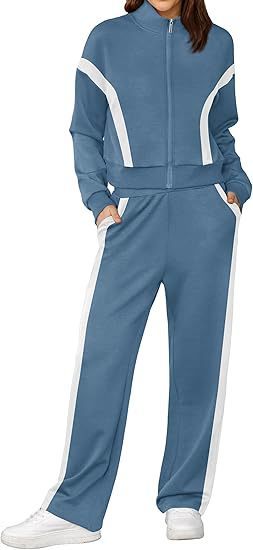 Sweatshirt Wide Leg Track Pants Sportswear