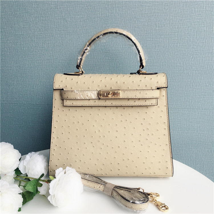 Sac bandoulière en cuir de vachette double couche 25-28cm