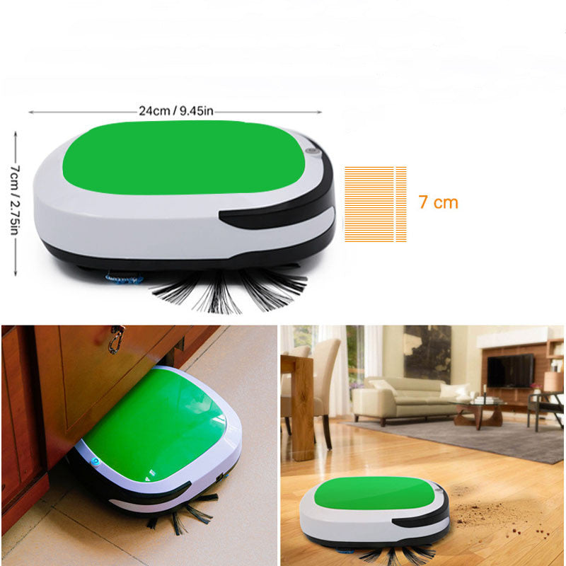 Automatic Sweeping Robot Vacuum with Drag, Sweep & Suction