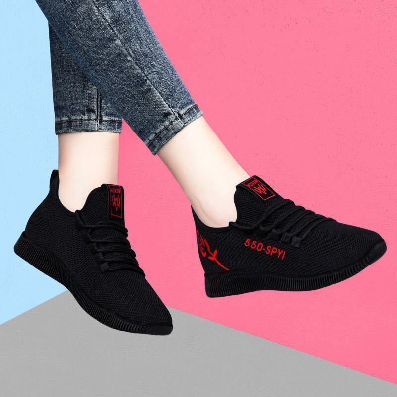 Chaussures de sport plates antidérapantes de loisirs pour femmes