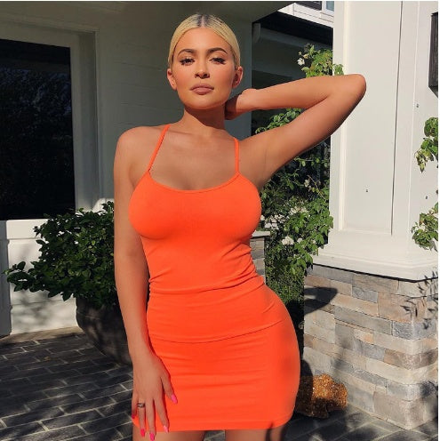Sexy Summer Suspender Dress Tight Short Skirt in Multiple Colors S-XL