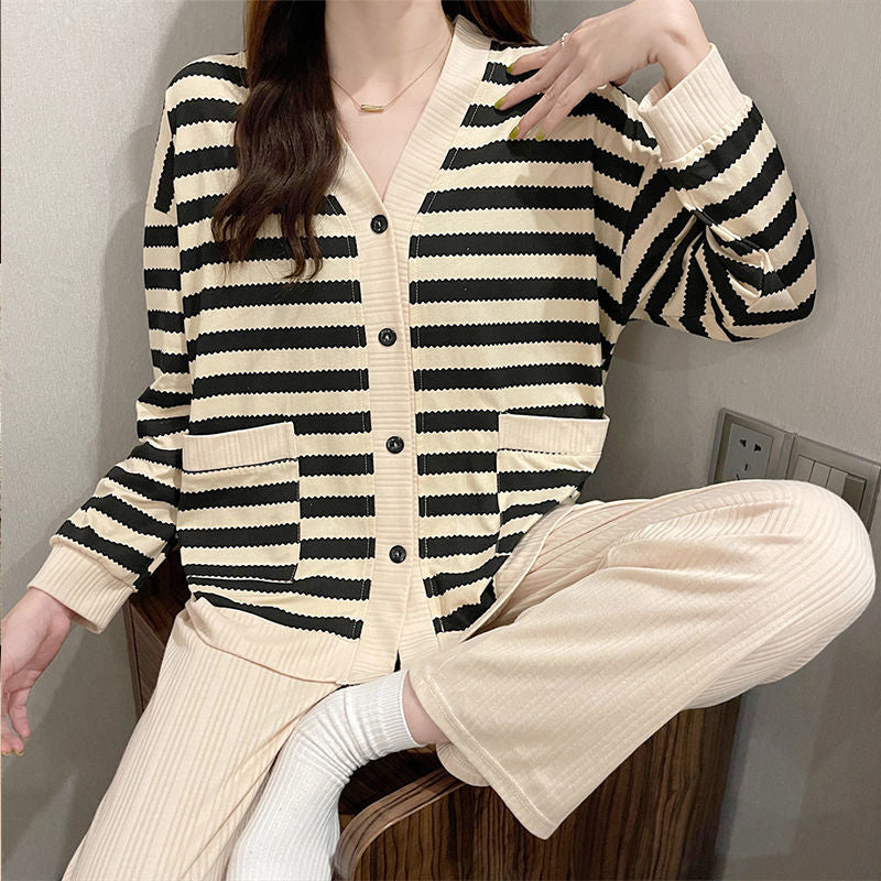 Ensemble de vêtements d'intérieur décontracté pour femme avec imprimé ours de dessin animé