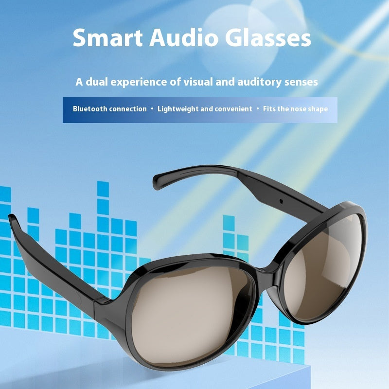 Smart Black Graphite Glasses Sunglasses With Call & Music Audio