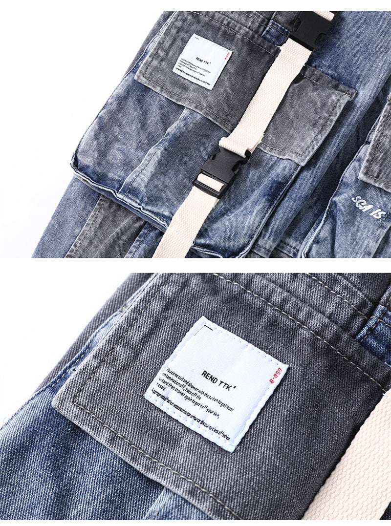 Men's Fall Loose Hip-Hop Workwear Jeans