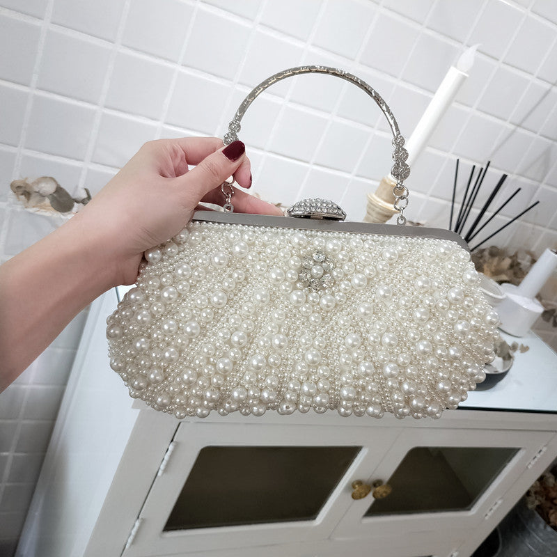 Banquet Pearl Beaded Cheongsam Dumpling Clutch