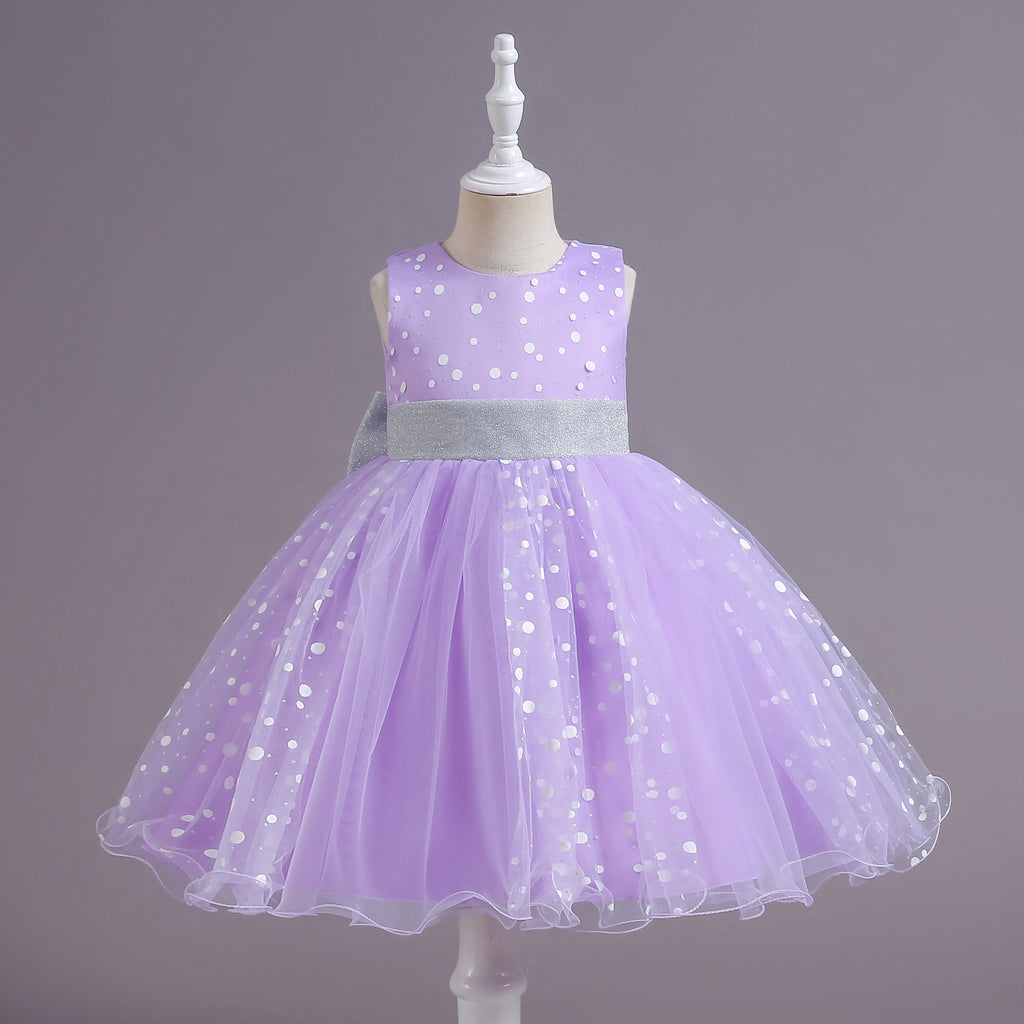 Personalized Girls' Short Princess Dress in Multiple Colors