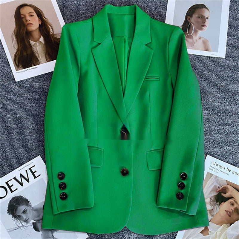 Casual Elegant Women's Business Suit Blazer Polyester